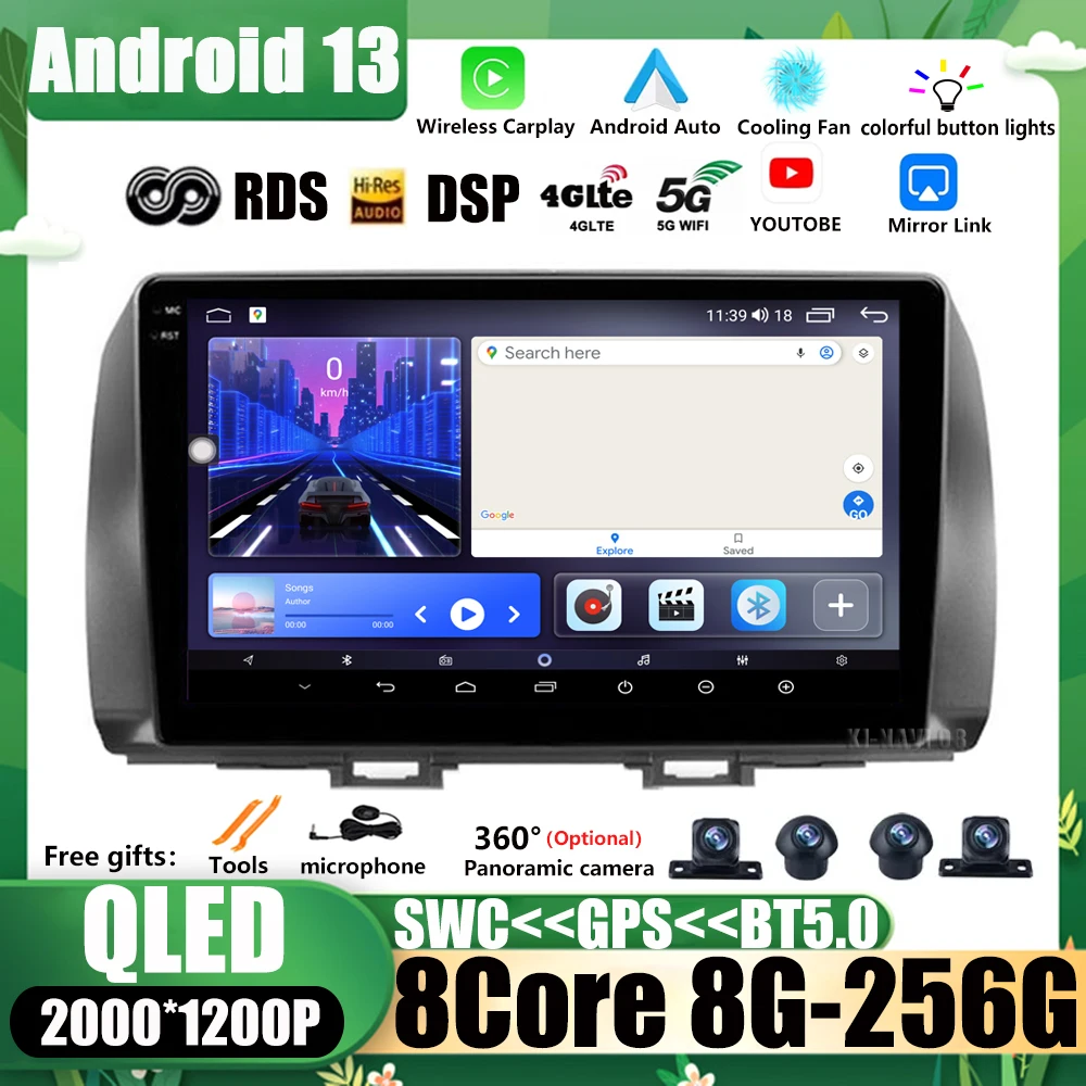 

Car Video Multimedia Android 13 Player For Toyota BB 2 Daihatsu Materia 2005 - 2016 Autoradio Radio Stereo QLED GPS Navigation