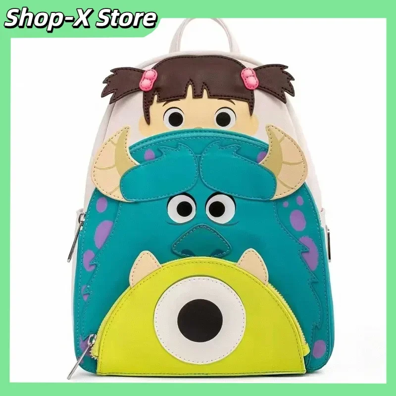 Mini mochila Loungefly Pixar Monsters Mike & Sulley, bonita bolsa lateral para mujeres, adolescentes y niñas, accesorio de regalo