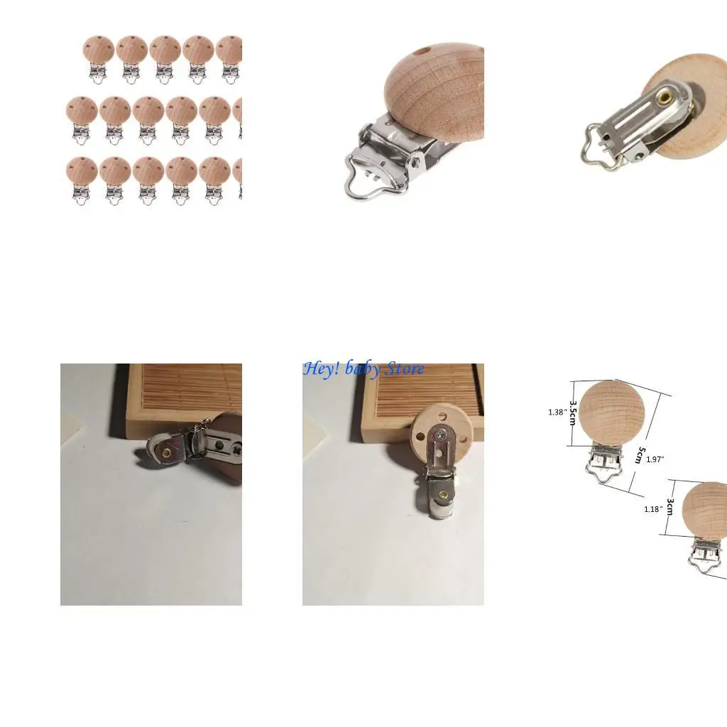 

Q1FE Natural Wooden Pacifier Clip Diy Accessories Accessories Capifier Clip Chewing Diy Dimemy Clip Chames сдерживает