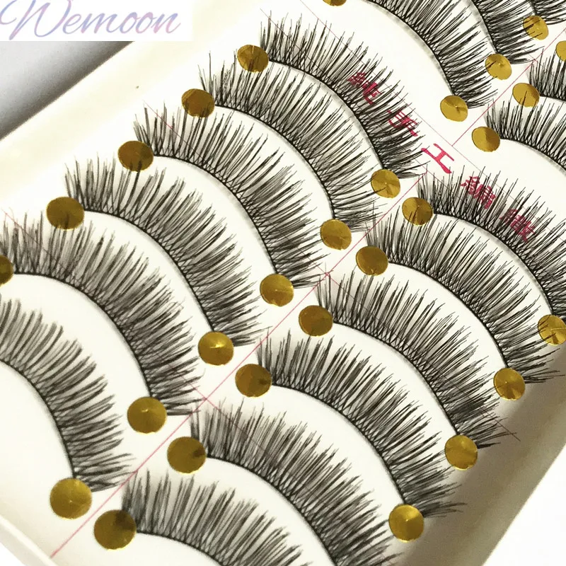 TAIWAN Criscross Fake Eyelashes Natural Messy Handmade Mink False Eye Lash Extension Makeup Wholesale Factory