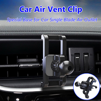Upgrade Car Phone Holder Clips 17mm Ball Head Car Air Vent Clip Mount Car Air Outlet Hook Clamp for Magnet Mobile Phone Stand