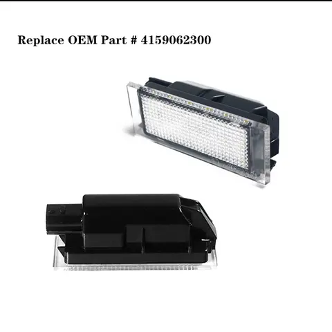 2 st vita Xenon-LED-skyltbelysning för 2016-18 W453 Smart Fortwo 10 best sales Megane 2 LED - №3