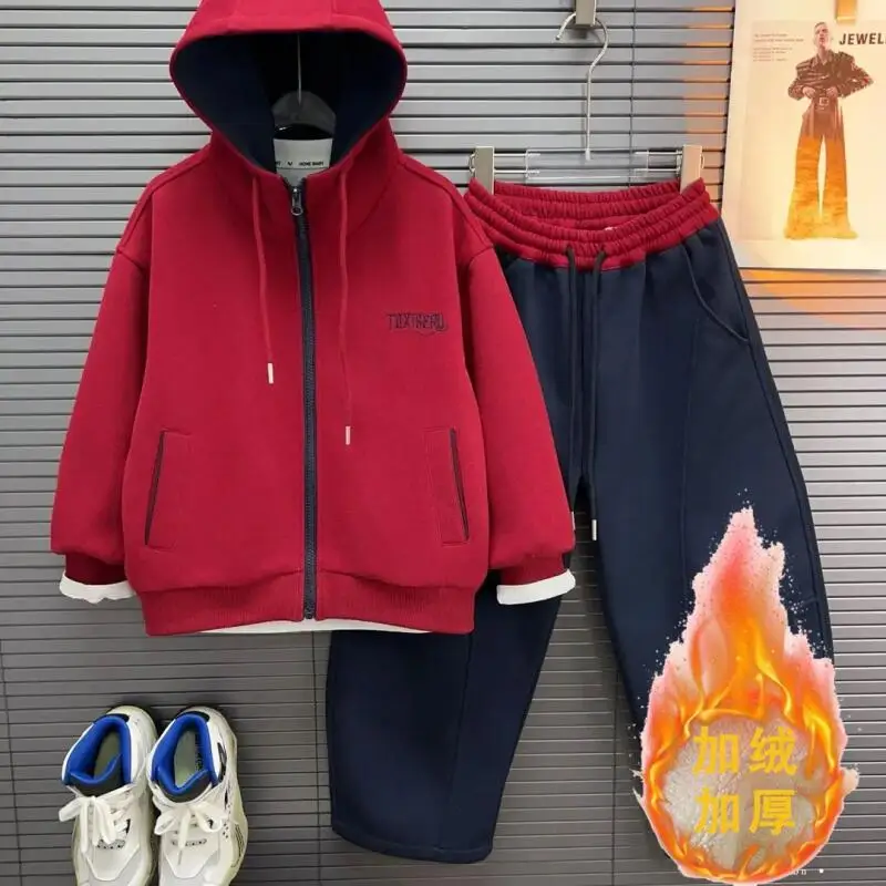 

Plus Size Cowboy Suit Girl Clothes Girl Pants Student Clothing Child Coat Winter Clothes for Kids Trousers Suit Y2K Autumn Denim