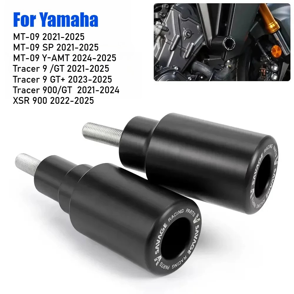 

2025 For YAMAHA MT09 MT-09 MT 09 Tracer 9 GT+ 9 /GT Tracer9 /GT Plus 2021-2024 Frame Sliders Crash Protector Falling Protection