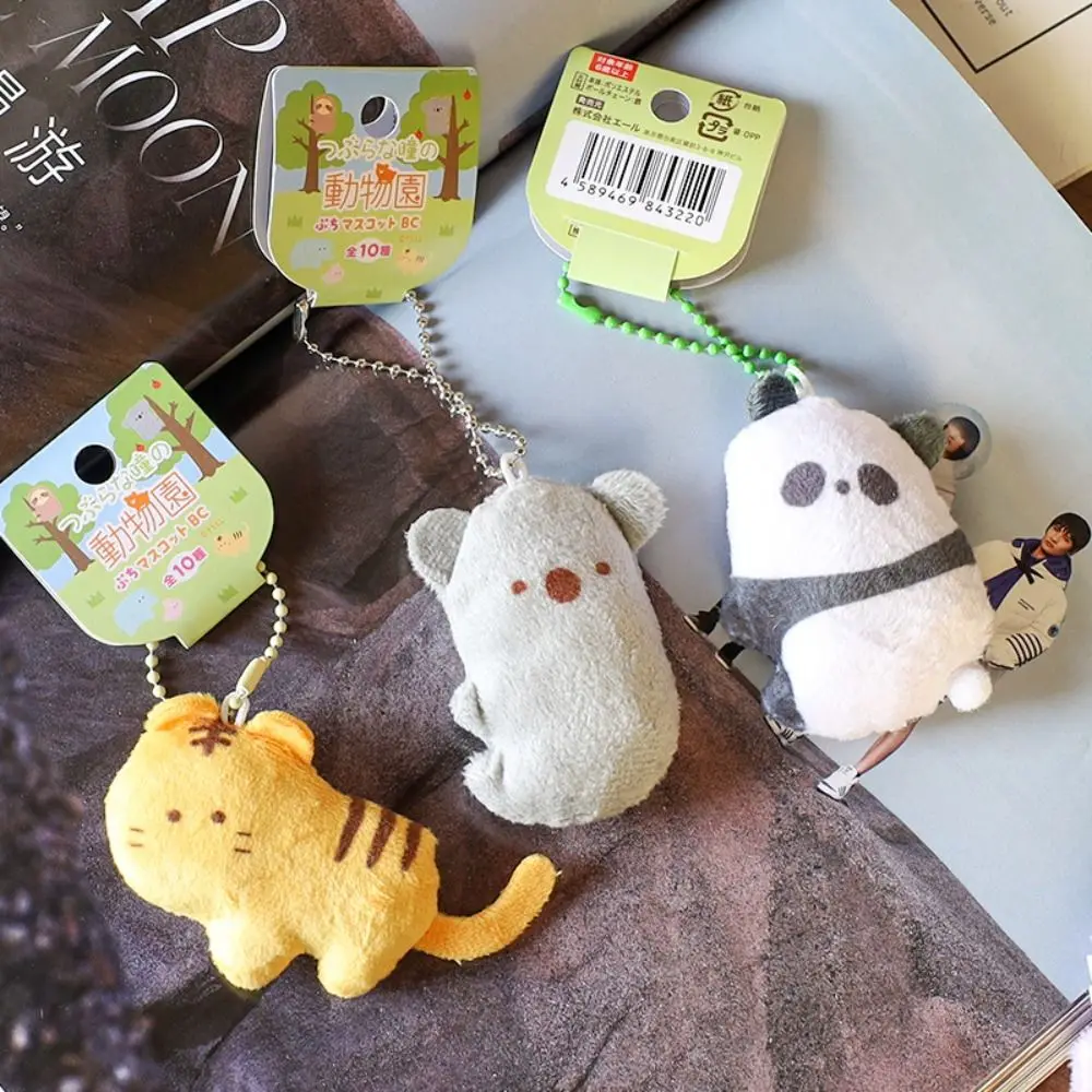 

Walrus Cartoon Aquarium Plushies Pendant Shark Penguin Fish Keyring Stuffed Japanese Style Backpack Decor