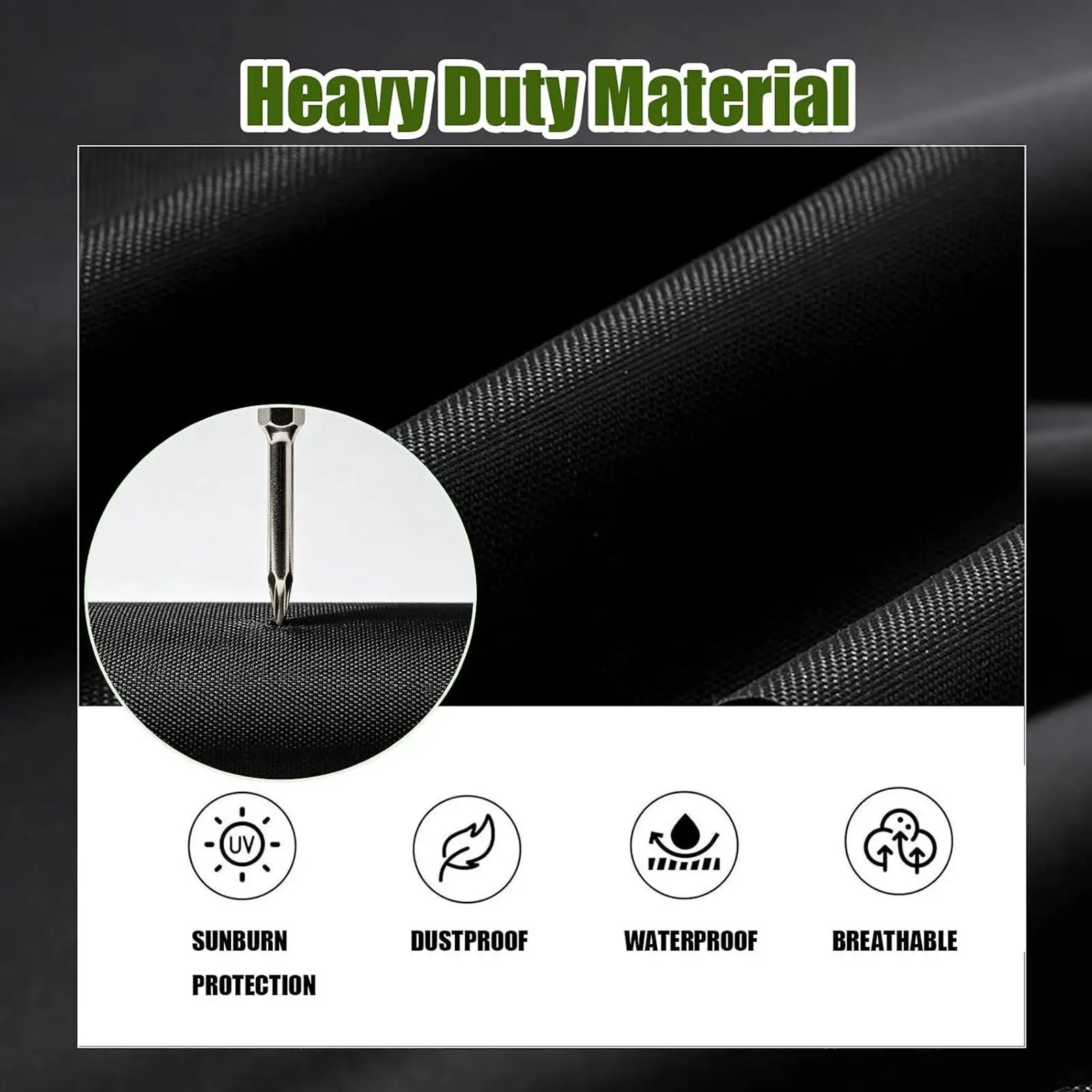 Outdoor Punching Bag Cover High-strength 600D Oxford Fabric Waterproof Protector With Chain LoopsDouble Drawstrings