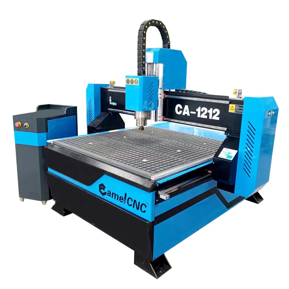 Jinan CAMEL CA-1212 CNC Wood Engraving Router Machine Mini Size 1200*1200 Syntec Control Single Spindle Gear Transmission China