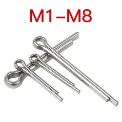 2-100Pcs M1 M1.2 M1.5 M2 M3 M4 M5 M6 M8 U Shape Type Spring Cotter Hair Pin Steel Pins Split Clamp Open Elastic Stainless Steel