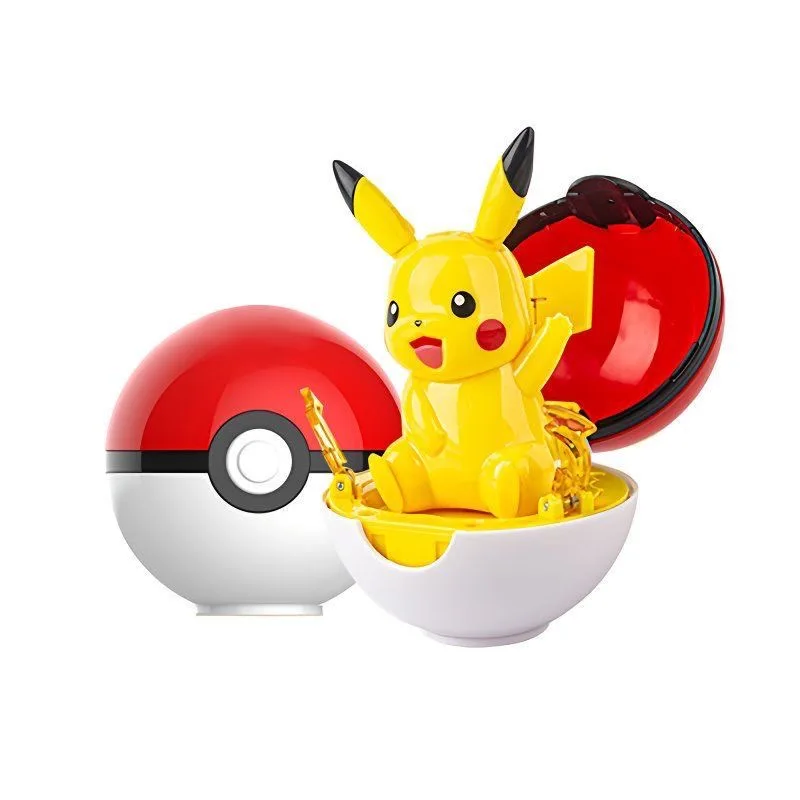 Pokemon Action Figure Transformation Pokeball Pikachu Jigglypuff Scorbunny Scalable Anime Figure Doll Model Christmas Toys Gifts