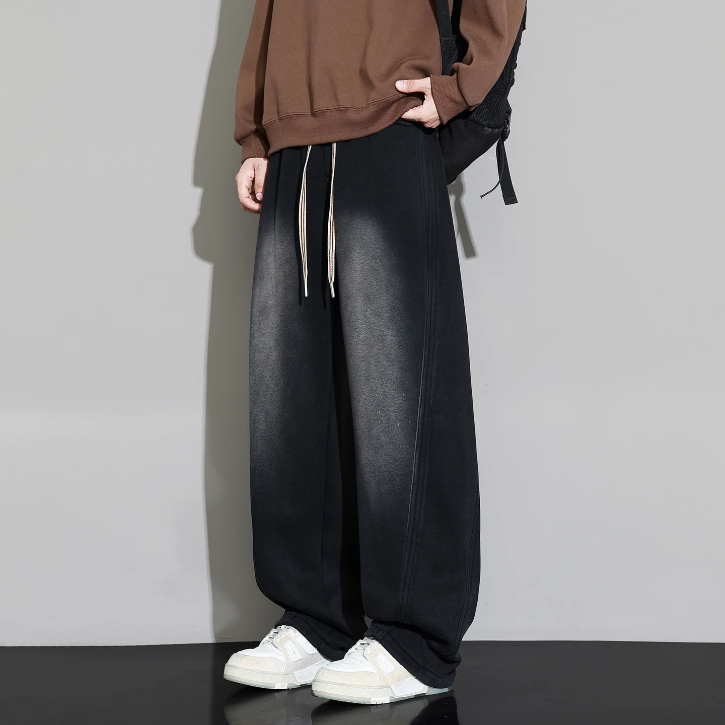 2026 Winter trousers Men's High Quality Fashion Trend Comfortable Casual pants Velvet Thickened Warm Trousers male M-8XL