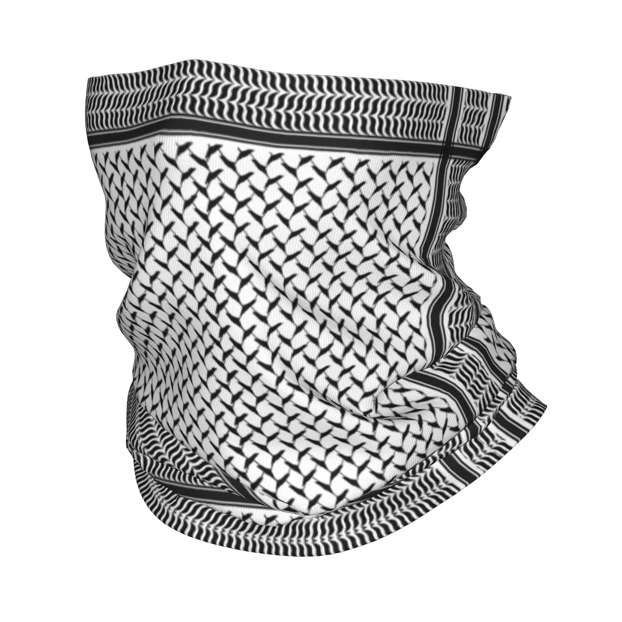 

Palestined keffiyeh Pattern Bandana Neck Gaiter Printed Face Scarf Warm Headwear Outdoor Sports Unisex Adult All Season