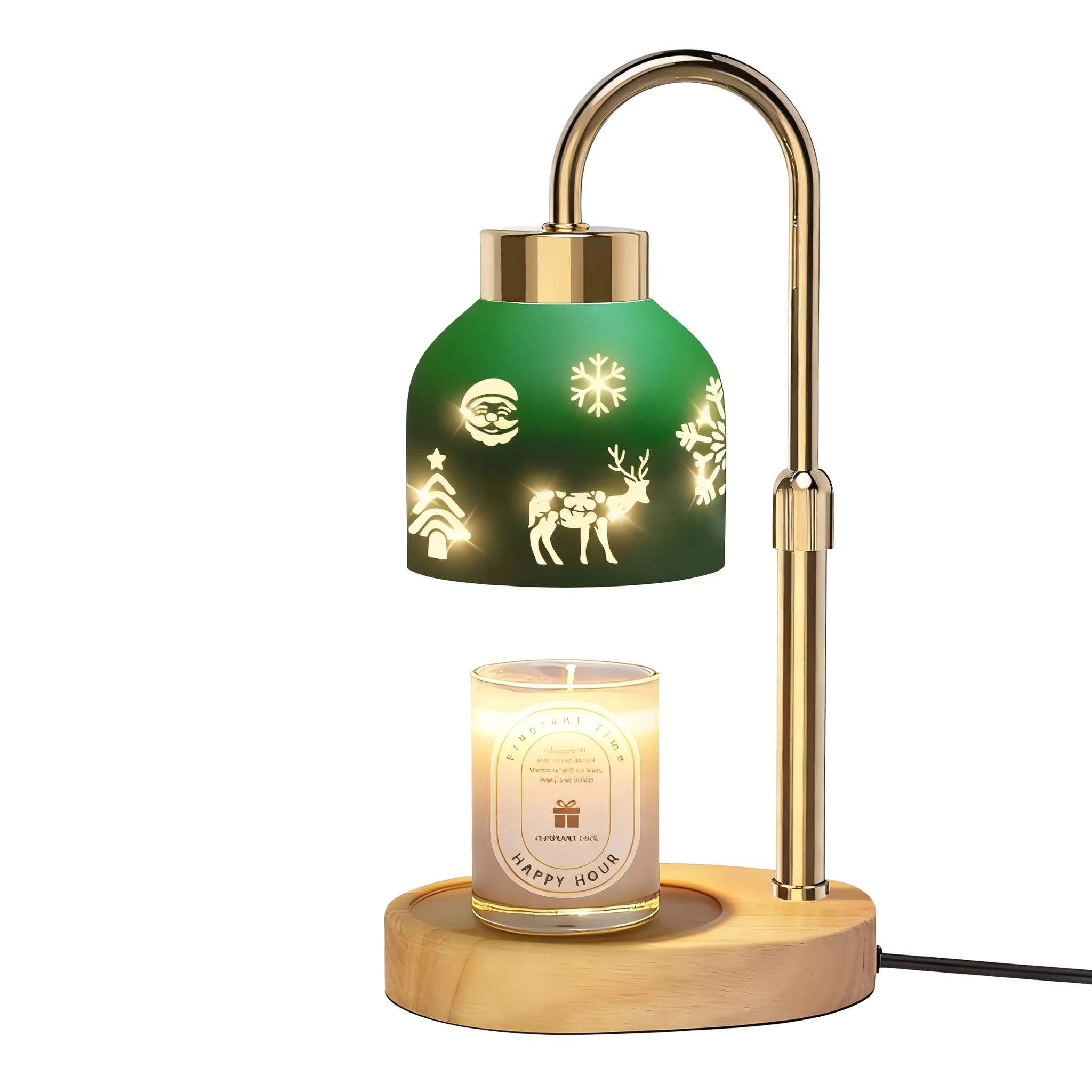 Green Candle Warmer Lamp Candle Warmer Stunning Aromatic Experience Without Flame Risks Christmas