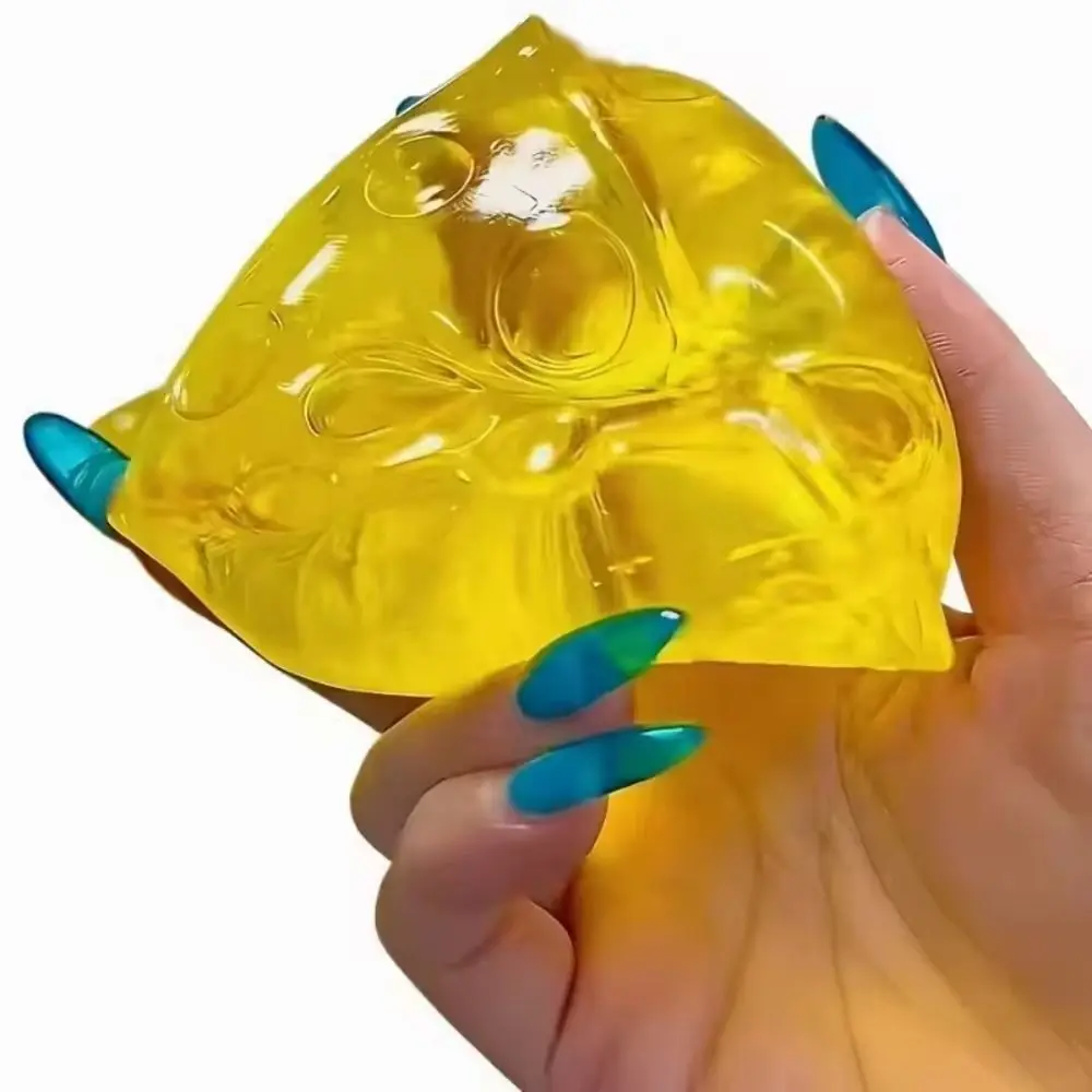 Funny Slow Rise Squishy Honey Cheese Suction Finger Realistic Squishy Soft Elastic Pinch Sensory Cheese and Adults