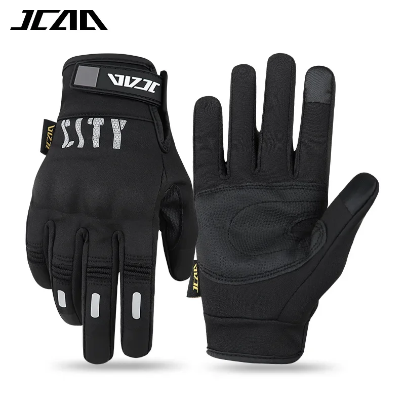 

Unisex New Spring/Autumn Men Women Urban Riding Moto Gloves, Reflective Windproof Abrasion-Resistant Motocross Gloves