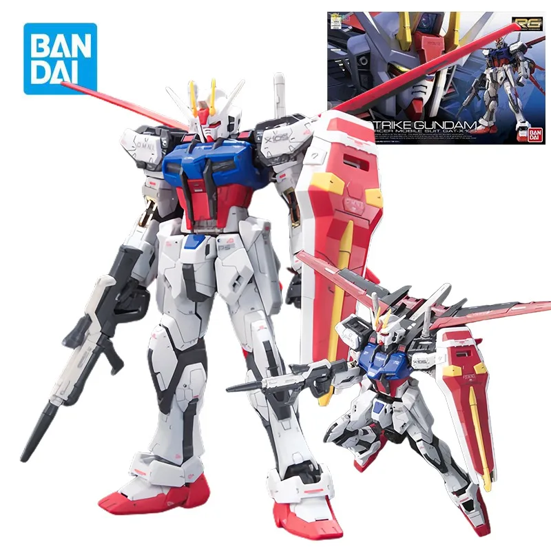 

BANDAI RG 03 1/144 GAT-X105 Aile Strike Gundam Action Figures Mobile Suit GUNDAM SEED Anime Model Kit Toy for Boys Original Box