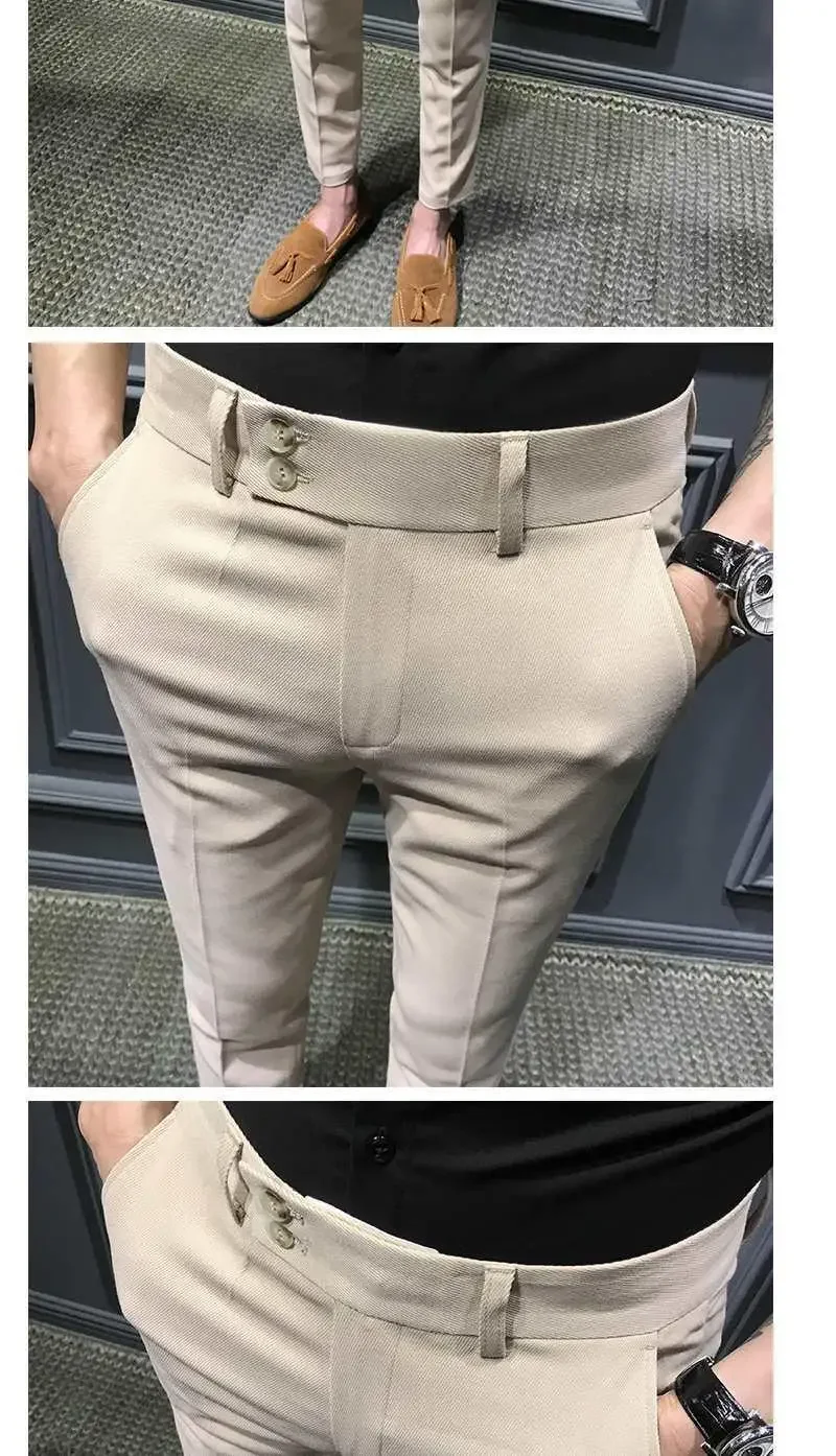 2026 Neue Frühling-Herbst Mode Herren Business-Hosen Männliche Lässige Gerade Hosen S31 Herren Anzughosen – Detail 7