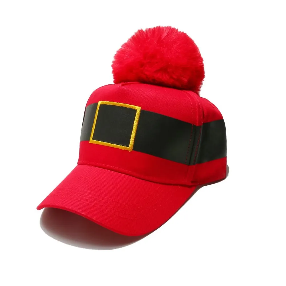 Winter Warm Christmas Hat Dress Up Red Knitted Knit Christmas Beanie Thickened Headwear Santa Claus Cap Outdoor