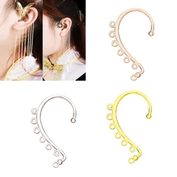 20Pcs Handmade Ear Cuff Wrap Long Chain Tassel Drop Earrings DIY Dangle Ear Crawler Earrings Non-Piercing Jewelry Making