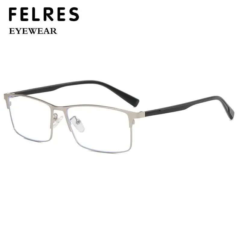 Large Size Widened 155mm Titanium Alloy Anti Blue Light Reading Glasses Men Business Presbyopic Prescription Big Face Eyewear