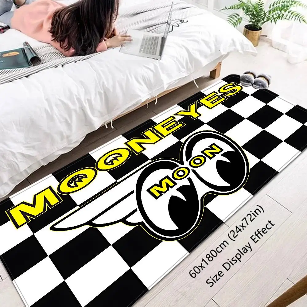Mooneyes Bodenmatte im INS-Stil, weicher Schlafzimmerboden, Haus, Waschküche, rutschfeste Haushaltsteppiche
