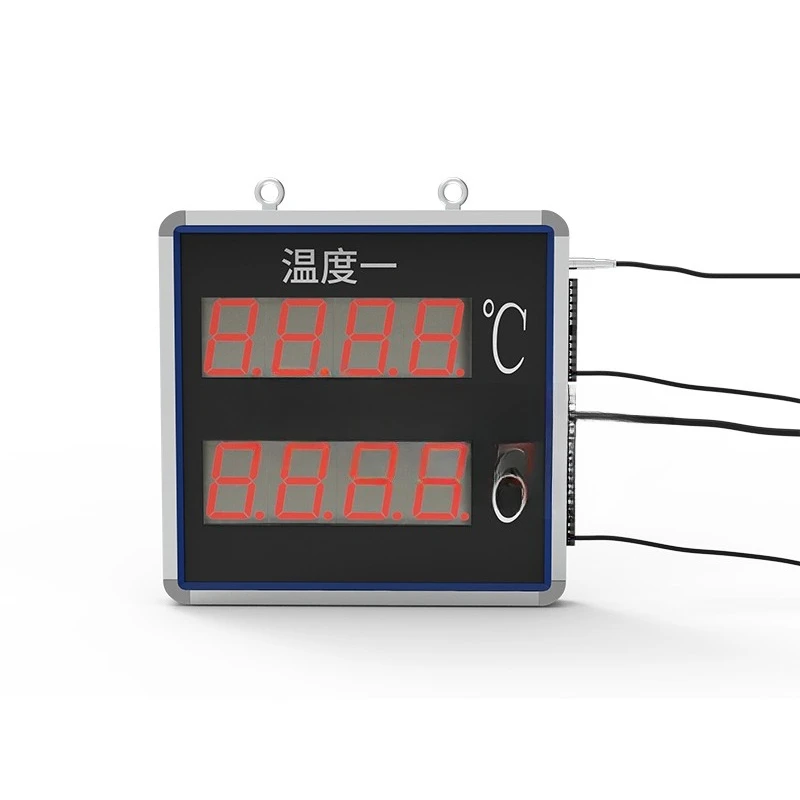 DP03X1S2 Controlador de temperatura de tela grande LED Medidor de exibição de temperatura de canal duplo Transmissor Kanban Display