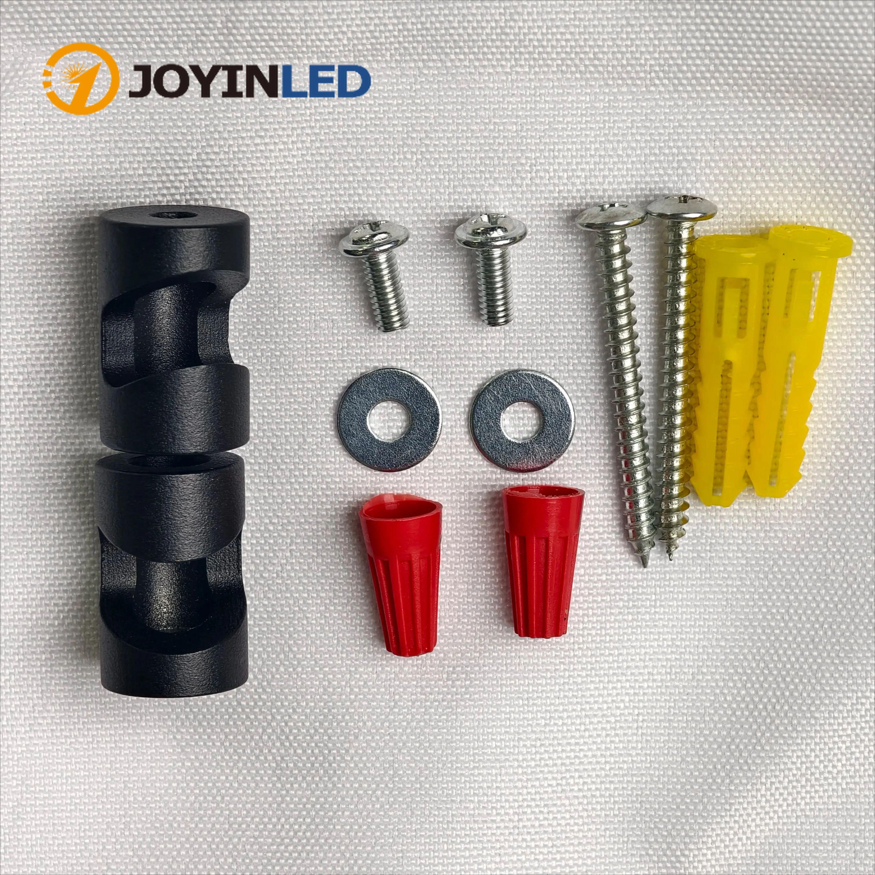 

JOYINLED Pendant Light Hooks, 2-Piece Metal Wire Holder Clamps Matt Black for Ceiling Cable Installation