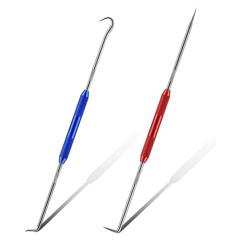 Double Pointed Scriber, 2 Pcs Metal Scribe Tool Hook And 45 Degree 90 Degree Tip Marking Tool For Machinists,Technicians