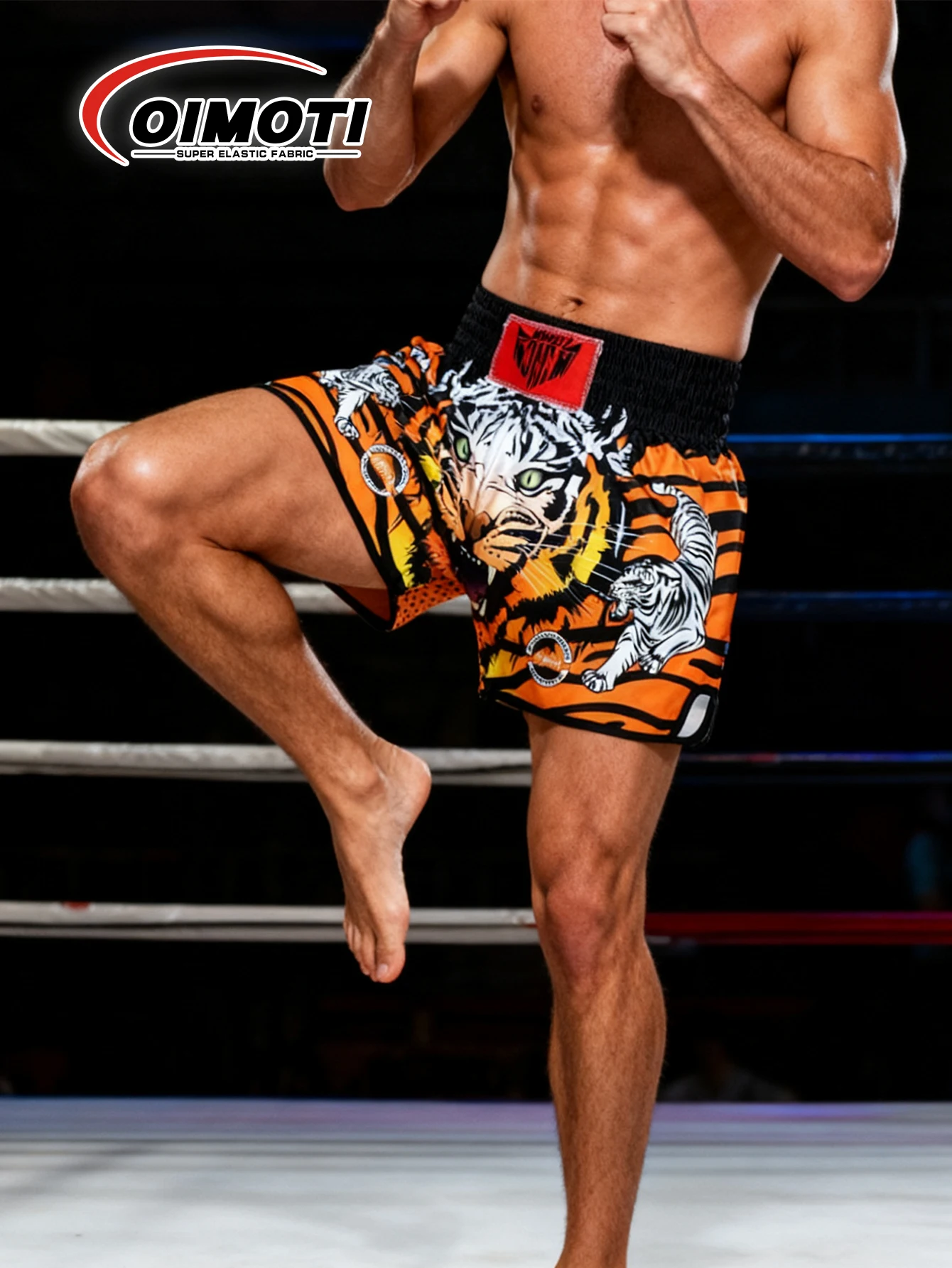 

ONE Fitness Quick Dry Elastic Sports Shorts for Men Casual Martial Arts Boxing Wrestling Training Pants