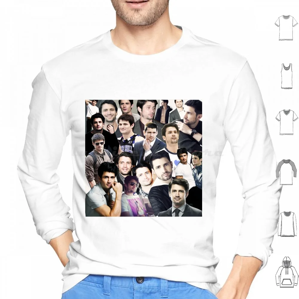 James Lafferty Collage Hoodies Long Sleeve James Lafferty One Tree Hill Collage Oth Nathan