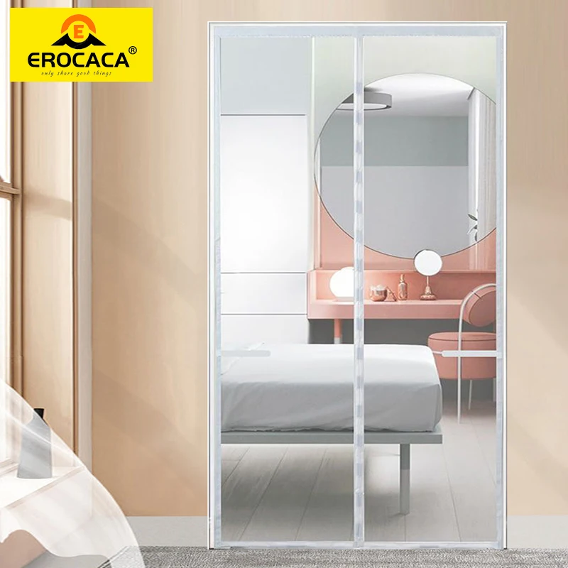 

EROCACA Strong Magnetic Door Curtain Mosquito Net Magnetic Curtain Fly Insect Screen Mesh Auto Closing Custom Easy Installation