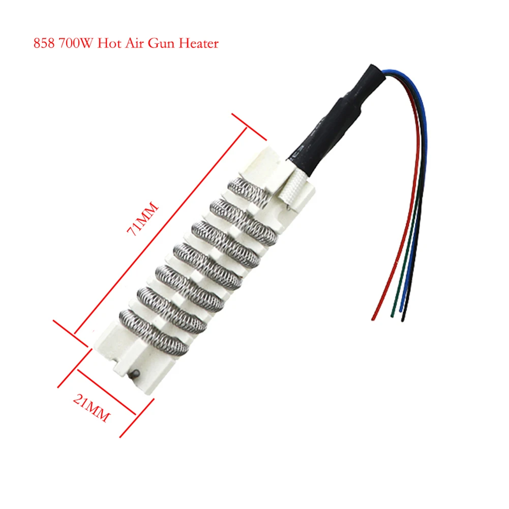 

4-wire Desoldering Station Hot Air Heater 220V Heating 858D 8858 8586 850A 850DB 8018 8586D Welding Air Gun Old Heating Core