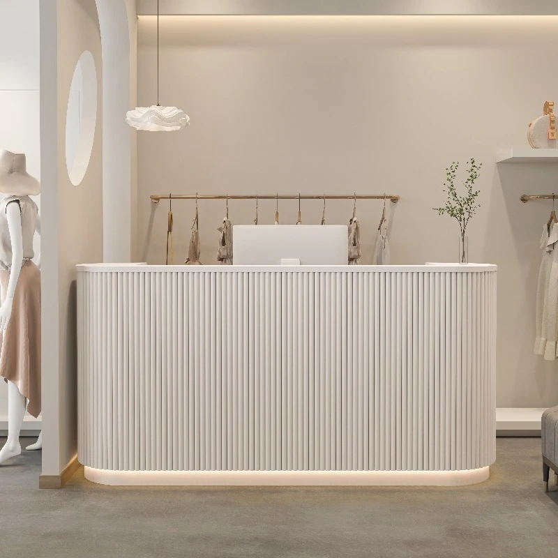 

Fashion Beauty Salon Reception Desks Cash Register Reception Desks Display Store Office Mostrador De Tienda Office Furniture