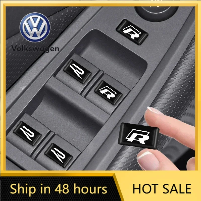 

For VW Volkswagen Jetta MK5 Golf 10pc 3D Epoxy Car Exterior/Interior Decoration Small Sticker For Volkswagen Tiguan Bora POLO PA