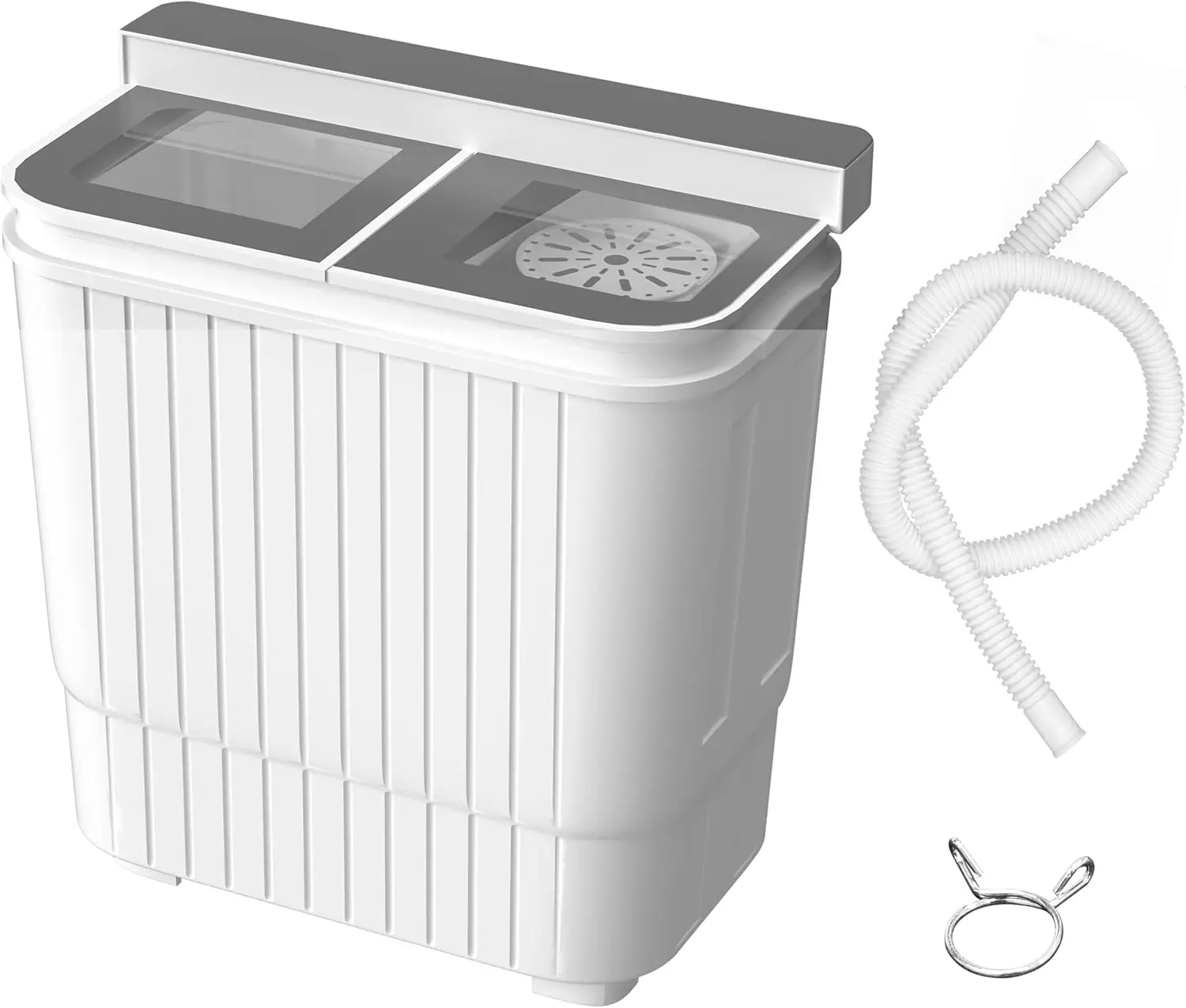 Portable Mini Washing Machine Washer with Twin Tub, Dryer Wash and Spin Dryer  Capacity For Camping, Apartments