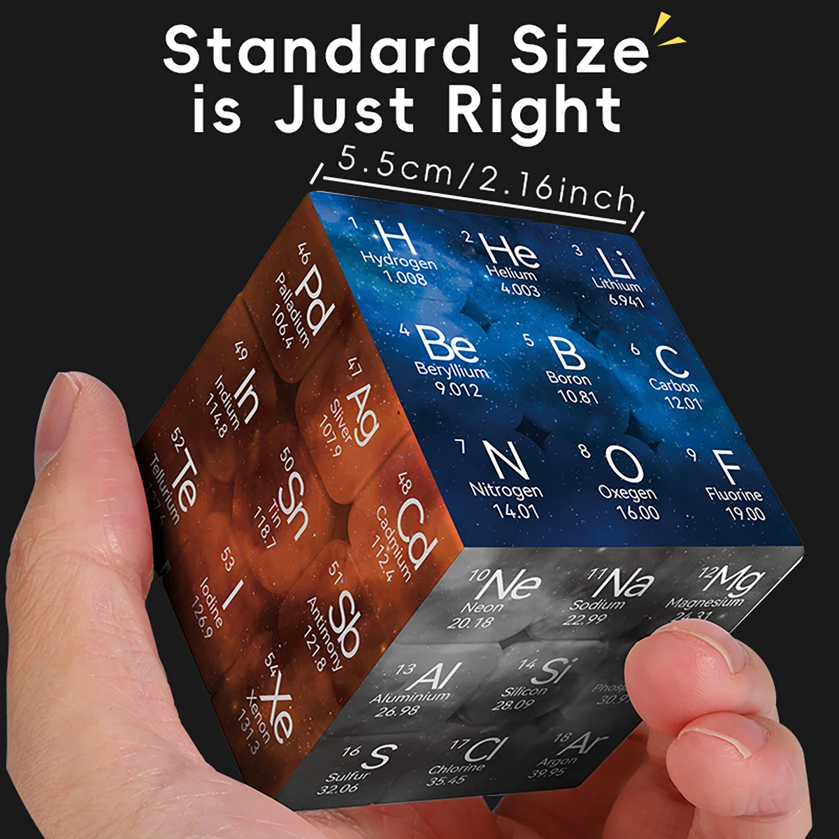 Magic Cube 3x3x3 3D UV Periodi - Desk Setup Dark ulasan dan harga