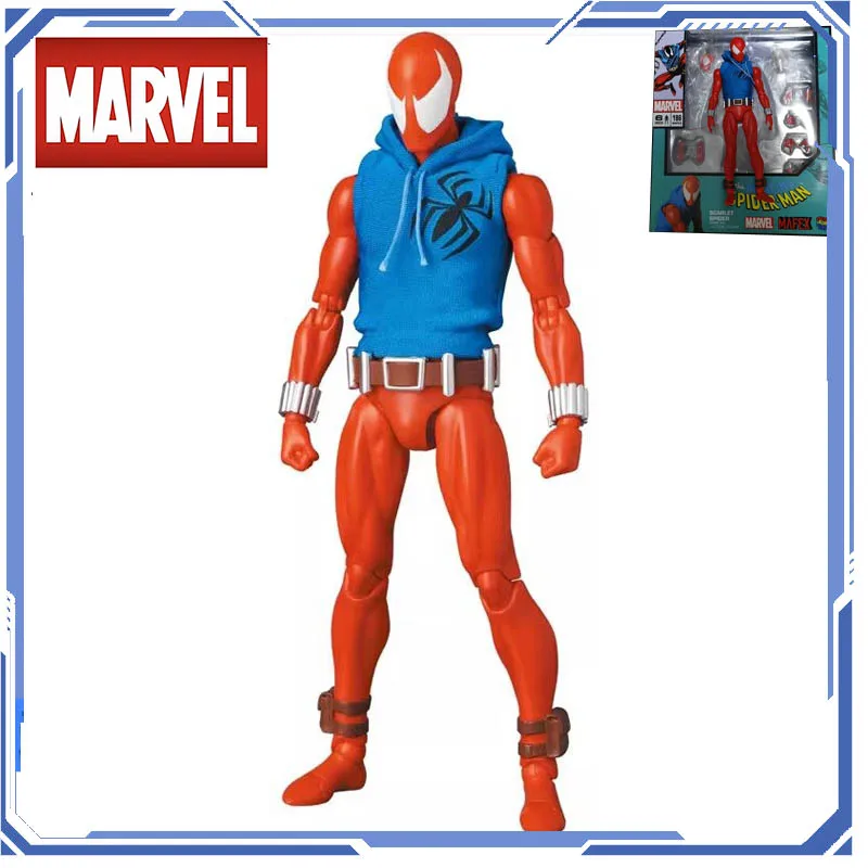 

In Stock Genuine MAFEX 186 MAFEX SCARLET SPIDER COMIC Ver Spider-Man Action Anime Figure Collectible Doll Ornament Gift