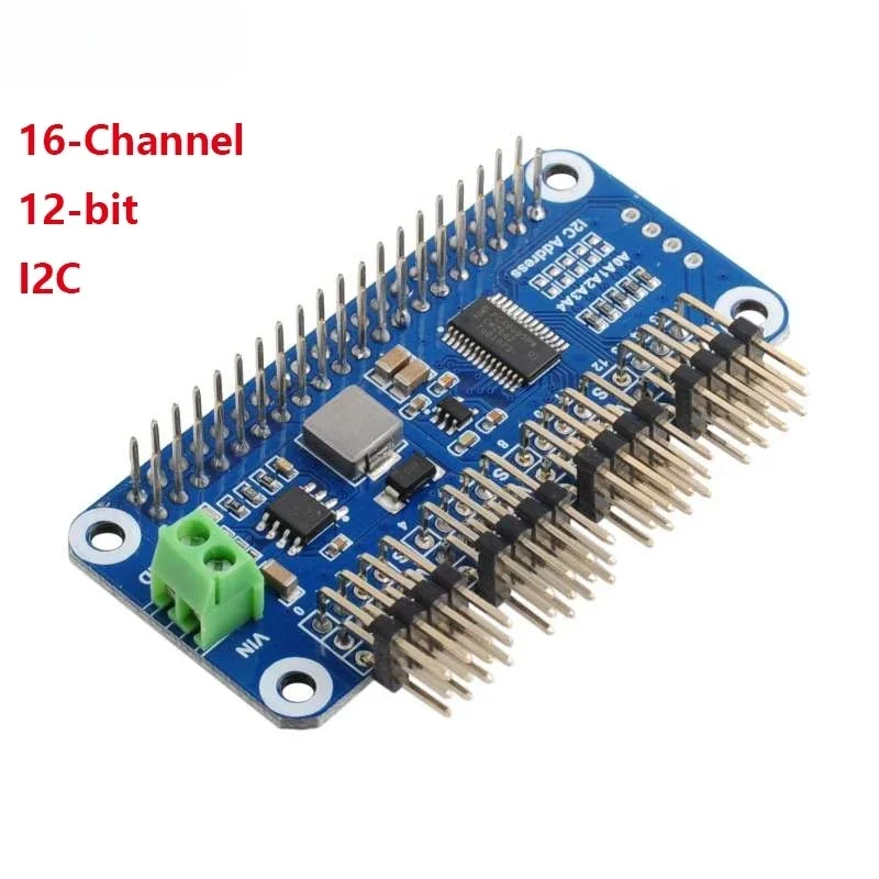 16 Channel PWM Servo Motor Driver HAT Module Shield Expansion Board Raspberry Pi RPI Zero WH 3B Plus 4B - view 2
