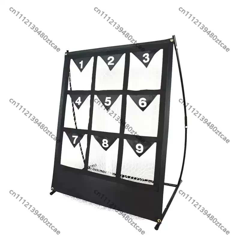 Baseball 9 Grid Pitching Practice Net With Ball Collection Function, Solo Pitcher Training Net for Baseball Softball