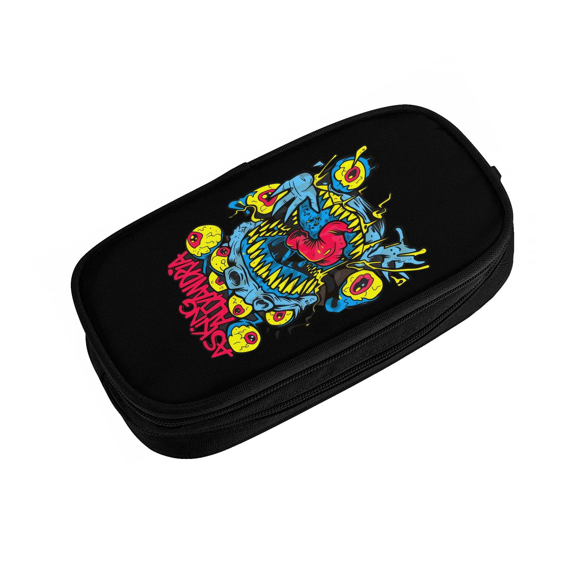 Cute English Rock Band Asking Alexandria  Pencil Case for Boys Girls Large Storage  Pencil Box Stationery