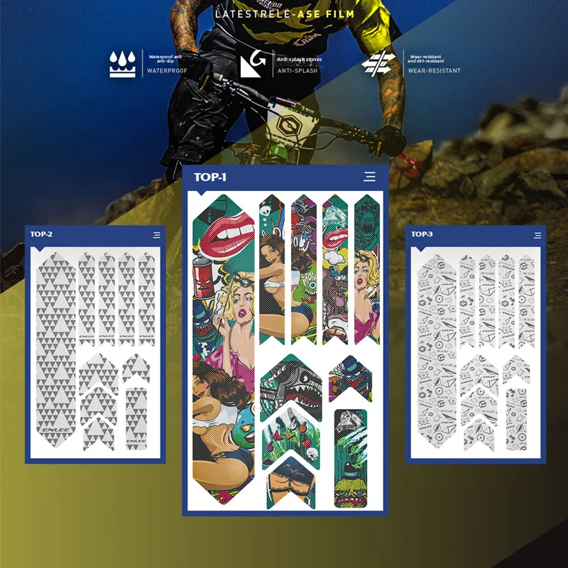 

Mountain bike sticker holder, scratch resistant, waterproof protective film, 3M film, rhinoceros skin