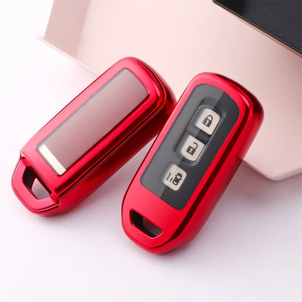 Car TPU Key Case Key Cover Fits For Honda N-BOX N-ONE N-WGN N-VAN Anti-drop Anti-scratch Automobiles Interior Accessories