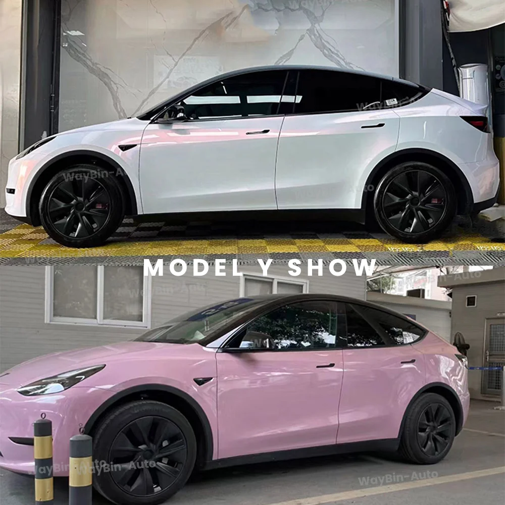 Schwarzende Dachfolie für Tesla Model 3 X S Highland Auto-Aufkleber Streifenverkleidung Y Juniper Versteckte Fenster Tuning – Detail 14
