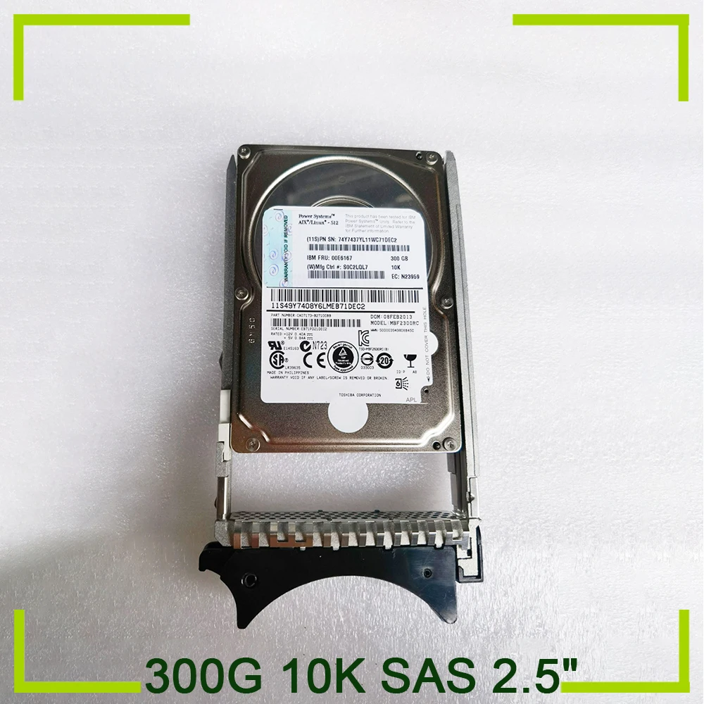 

For IBM Hard Disk P720 P750 300G 10K SAS 2.5" 44V6838 44V6833