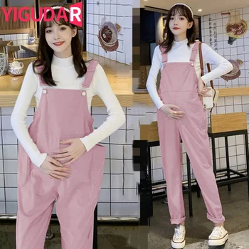 Yeni moda annelik giysiler 2023 hamile tulum bayan tulumlar Casual gebelik pantolon kolsuz pantolon gebelik