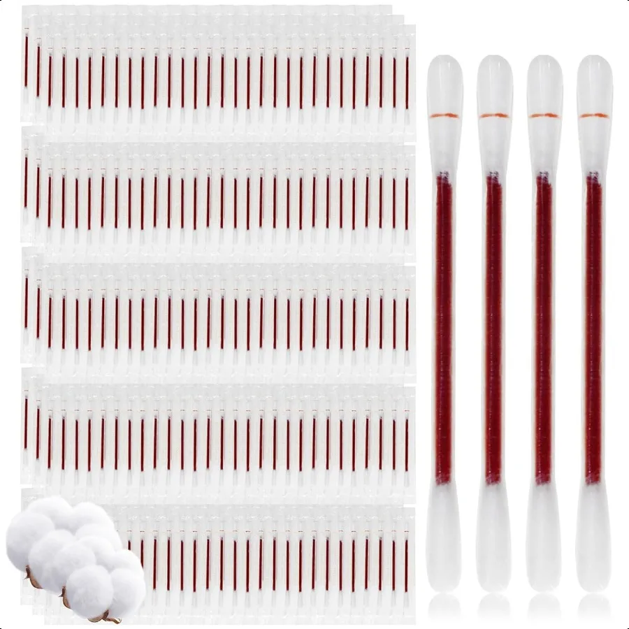 Iodine Cotton Swabs Individually Wrapped Medical Iodophor Swabsticks Bulk Povidone Wound Iodine Qtips Cotton Buds First Aid Ki