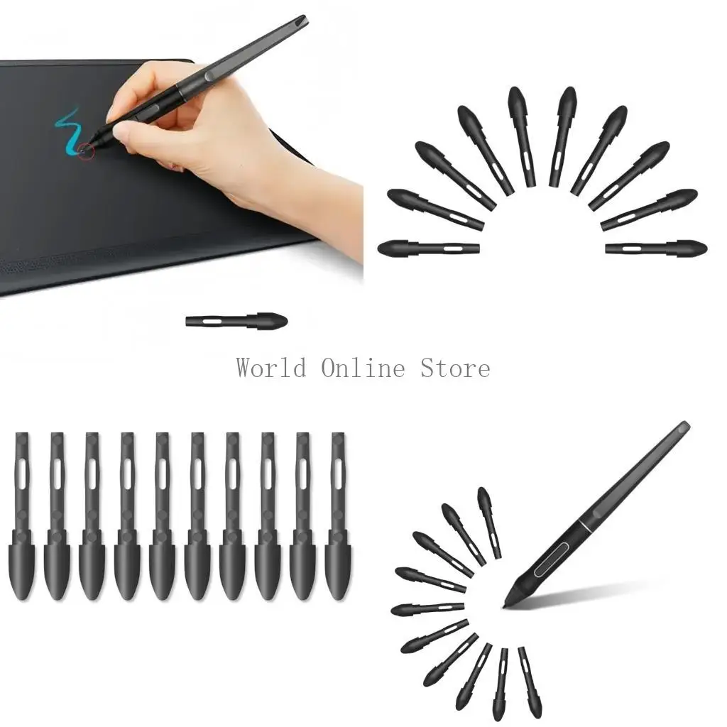 

10 High Performances Pen Nibs Enhanceds Glides Technology for 16/12/13/20 Sketching And Writing 87HC