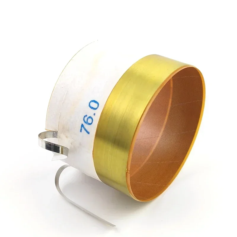

1PC 76mm Glass Fiber/KSV Pure Aluminum Flat Wire Bass Voice Coil High-power Speaker with 76 Core Coil