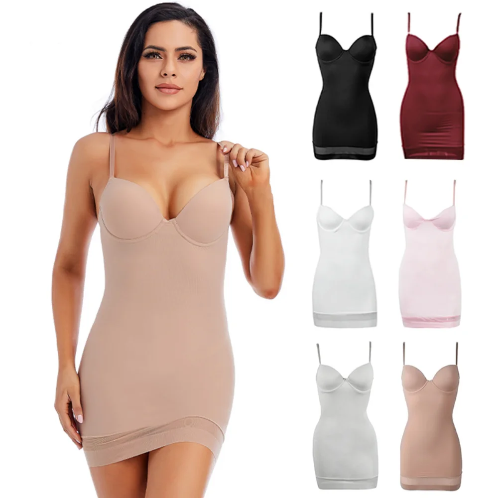 Fashion Waist Trainer Body Shaper Corset Dress Woman Long Bodysuits Sling Shaping Fajas Shapewear Bodysuit for Women Underwear