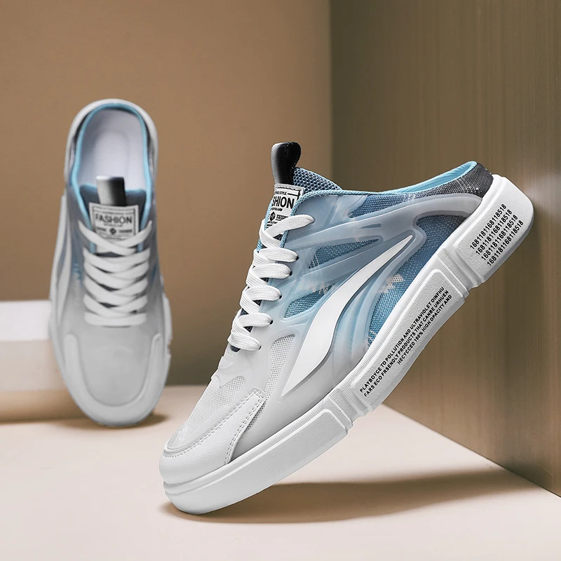 

Мужские кроссовки с мягкой подошвой, Повседневная модная обувь, полутапочки на плоской подошве, лето 2024