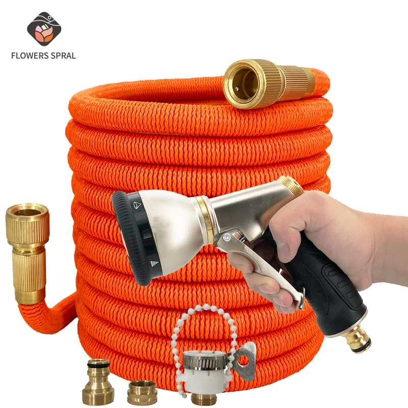 Big Promotion,Garden Hose, Water Pipe, Expandable Hose, 17ft-100ft Mangueira Magica, Pistolet Arrosage, Foam Pot Wonder Hose